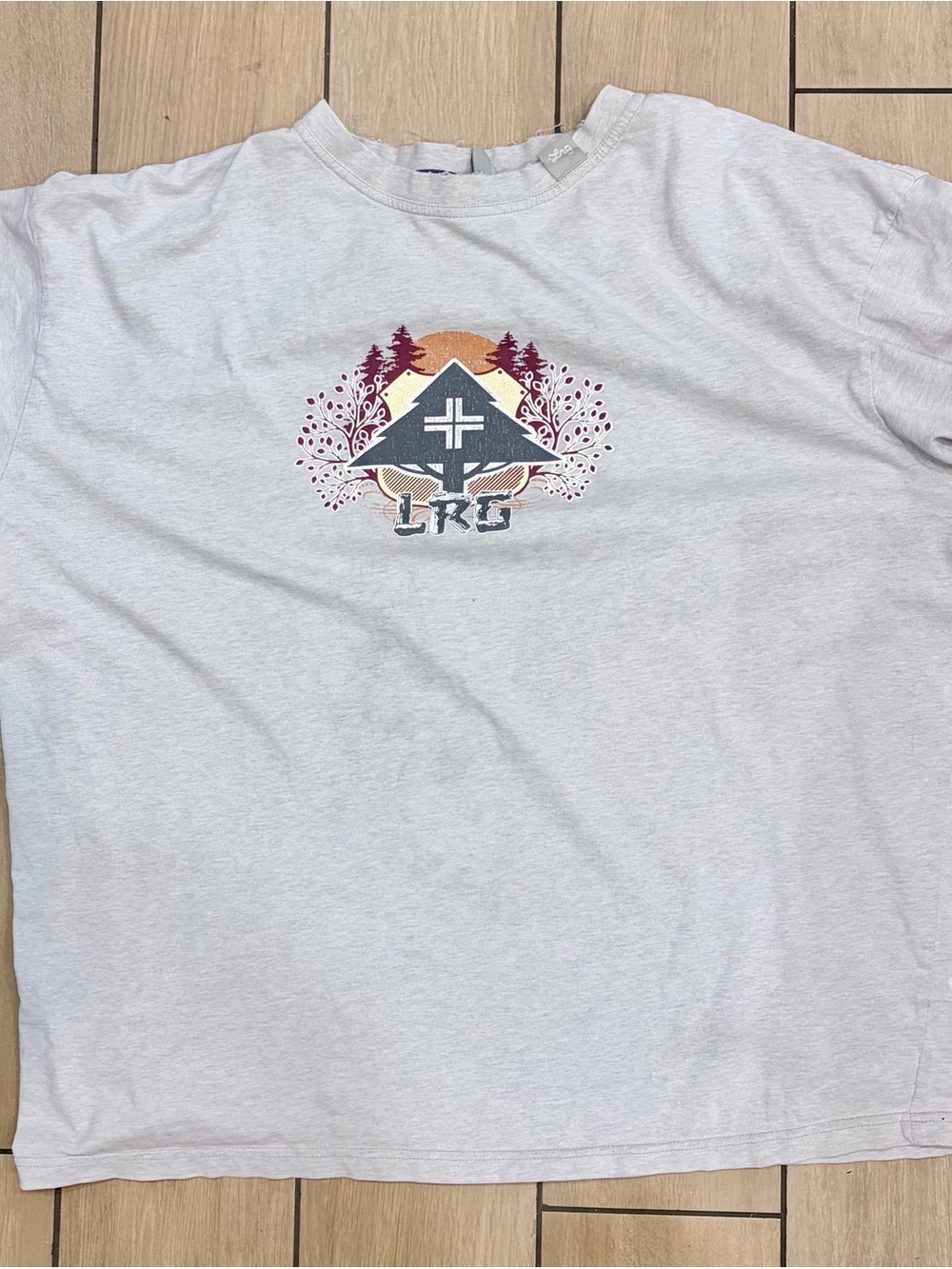 LRG Light Gray Short Sleeve Tee